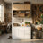 Modern Garage Storage Cabinet With 3 Drawers, Built-In Paper Towel Holder & Durable Stone-Look Worktop