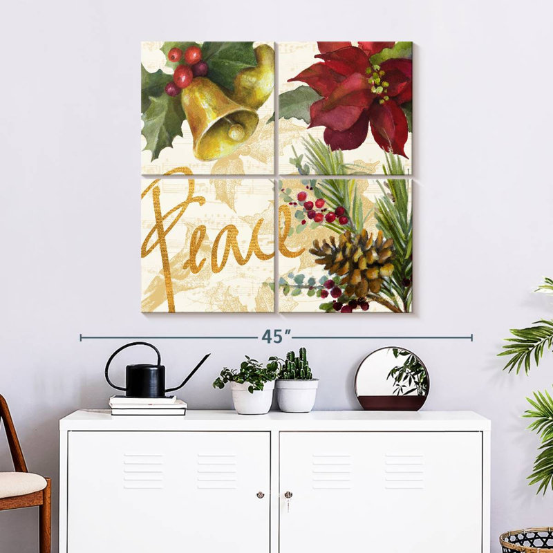 Poinsettia de Noël Lelend II, H 32 po x l 32 po