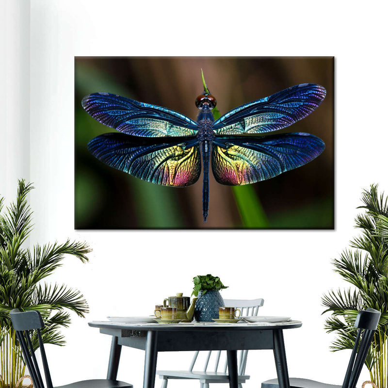 Prismatic Dragonfly, reproduction sur toile, H 30 po x l 45 po x P 1,25 po