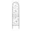 Paquet de 4 treillis de jardin en métal 86,7 "x 19,7" antirouille pour plantes grimpantes support de fleurs extérieur noir