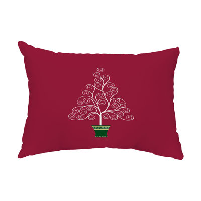 Housse de coussin rectangulaire d'extérieur Filigree Tree
