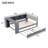 Spacious Wooden Beds With Storage, Upholstered Headboard, Modern Gray