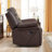 39.4''Wide Classic Vegan Leather Soft Manual Recliner (Set of 2)-901044205