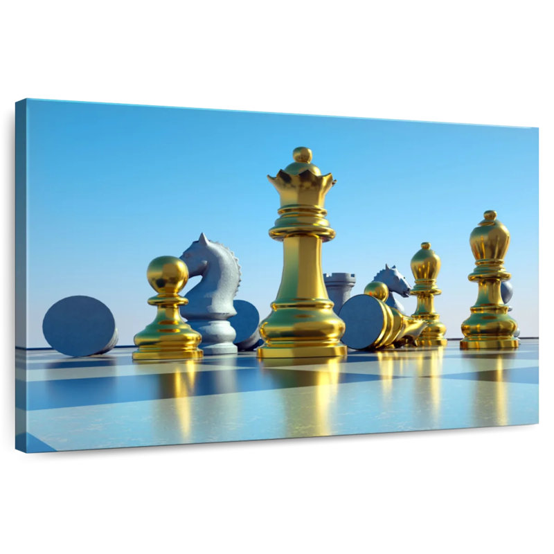 Senne Chess Board Reflection, 32" H x 48" W