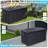 Outdoor Storage Box, 120 Gallon Metal Deck Box Built-In A Oxford Fabric Storage Bag, Lockable & Waterproof Outside Patio Storage Box For Cushions, Pillows, Tools, Pool Floats-124923986-124923988