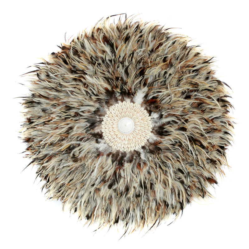 Handmade Plants & Flowers Wall Decor, 50cm H x 50cm W x 1cm D, Grey Brown