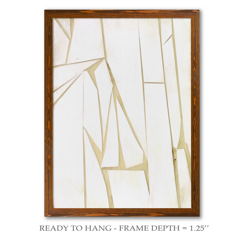 « antiqueed shards ii » par paul cezanne-photo, reproduction d’art encadrée, Toile avec cadre érable, Pas de tapis