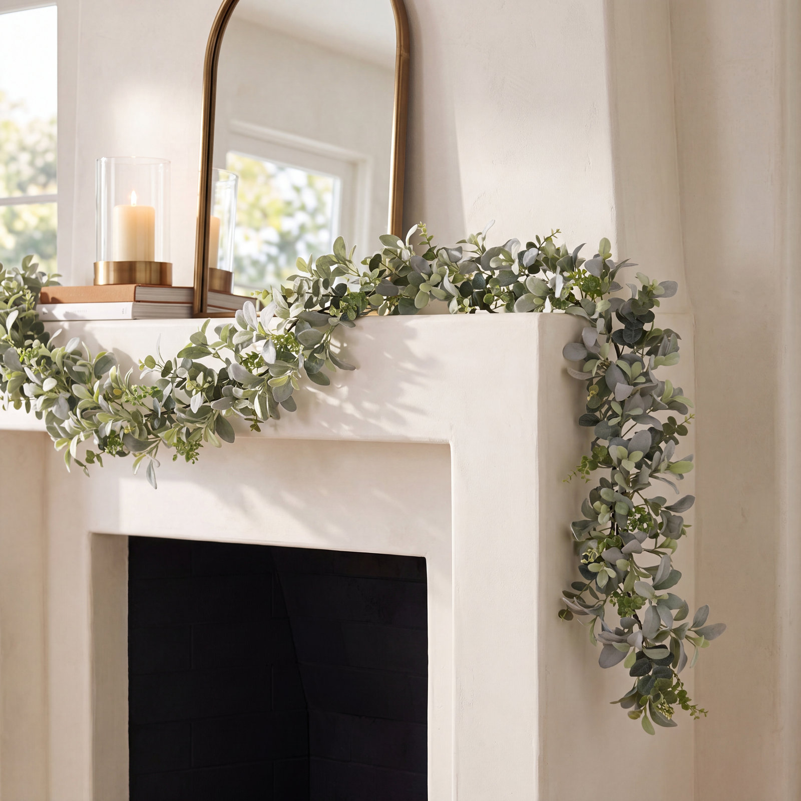 72'' in. Faux Lambs Ear Garland