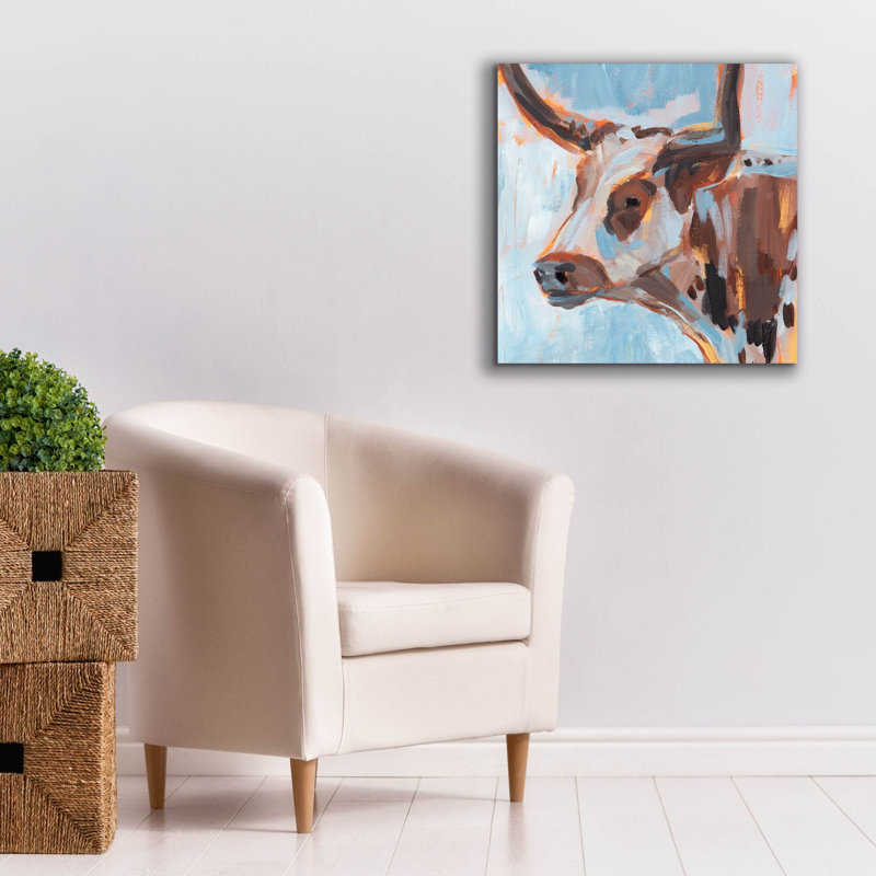  Art mural en toile, «Vivid C best 2» par Annie Warren, 26 po x 26 po, H 26 po x l 26 po