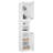 vidaXL Bathroom Cabinet White Engineered Wood Tall Bathroom Cabinet-1424564844