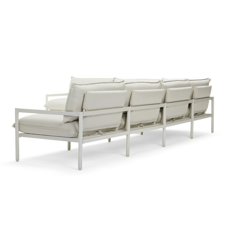 Terra Outdoor 6 - Seat Patio Sectional, Putty