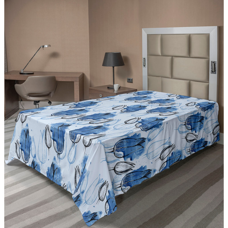 Drap plat Ambesonne, Drap plat pour lit simple