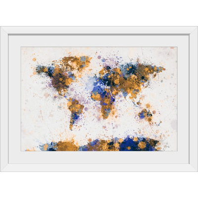 " World Map Paint Splashes " by Michael Tompsett