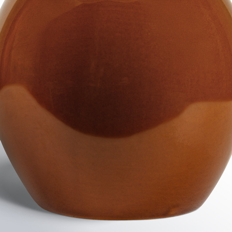 Lampe Momsen, H 15 po x l 8 po x P 8 po, Brun, Naturel