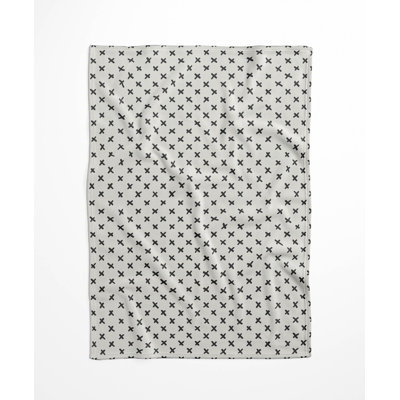 Criss Cross Velveteen Fleece Blanket
