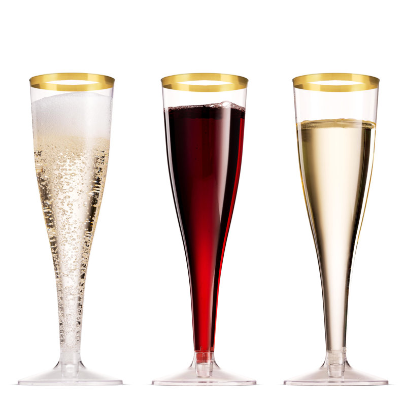 Flûte à champagne dorée pour 50 invités