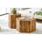 Modern Minimalist Set Of Two Hexagonal MDF Coffee Tables.Modern MDF Coffee Table, With Complex Texture Patterns, Style And Texture Coffee Table To Redefine Your Interior Decoration.