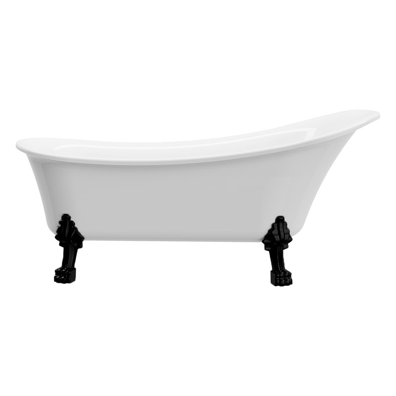 69'' x 28'' Freestanding Soaking Acrylic Bathtub