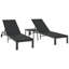 vidaXL Sunbed Reclining Poly Rattan Outdoor Seating Terrace-366317257