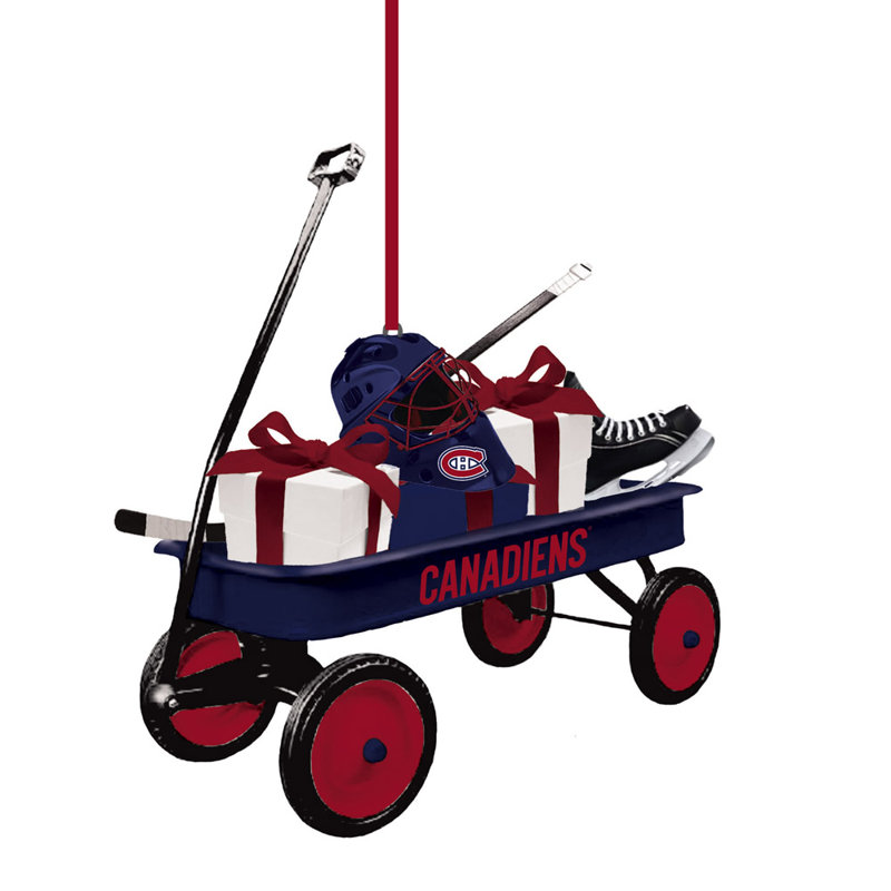 Ornement figurine suspendu wagon d’équipe, Montreal Canadiens