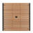 Abdiqani 35" Square Faux Teak Patio Table, 4 Chairs and 9FT Patio Umbrella with Base-1335203396