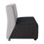 Canapé mobile sans accoudoirs avec panneau technique Pro Series - noir / cramoisi-102905285