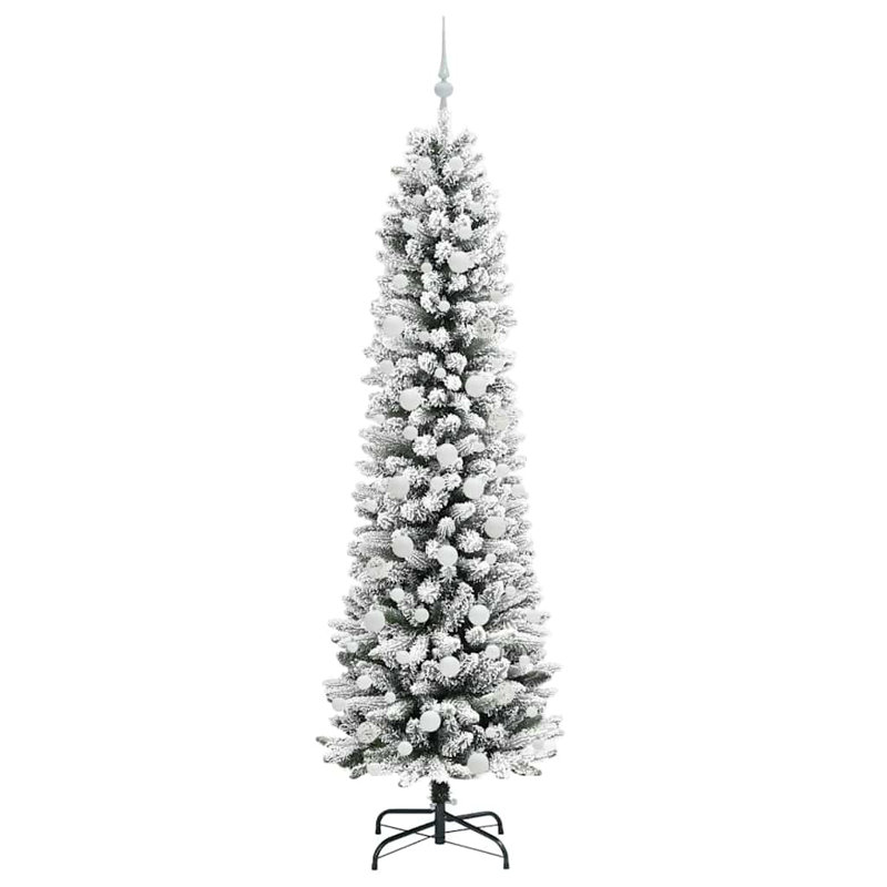 Artificial Christmas Tree with 300 LEDs, 6.89' H, White