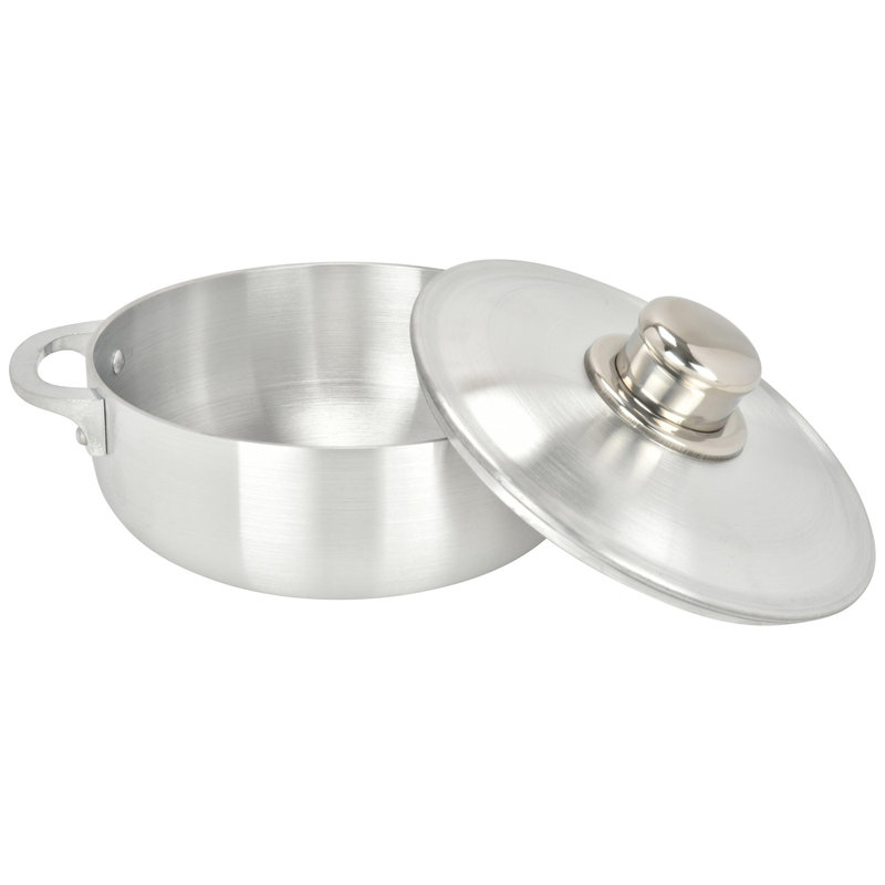 Chef Pro 3.8 Quart Silver Aluminum Caldero Stock Pot