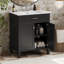 30-Inch Bathroom Vanity With Ceramic Basin,  Soft Close Door And Adjustable Shelves-1676057447