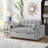 4 In1 Loveseat Sofa Bed With Armrests & Storage Pockets, Multi-Function Tufted Pull-Out Sofa Bed With Adjustable Backrest And Pillows, Convertible Loveseat Sofa Couch-771984873