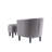 Anges Upholstered Barrel Chair with Ottoman-56593336