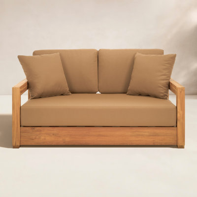 Melrose 53" Teak Patio Loveseat