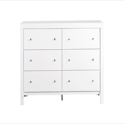 Commode transitionnelle élégante blanche