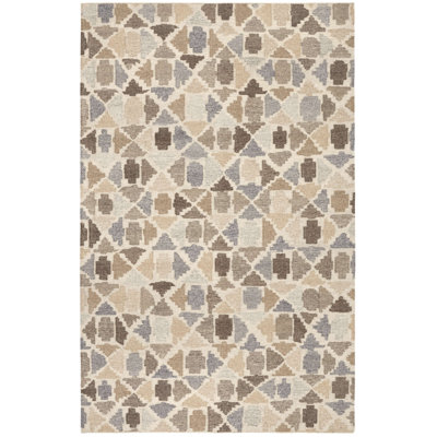 Rufus Kit Kemp x Annie Selke Rufus Stone Kilim Natural Handwoven Wool Rug