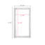 Miroir pleine grandeur rectangulaire en bois massif-351180082