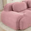 Canapé modulaire en forme de L de 82 po en velours côtelé doux, combinaisons multiples, accoudoirs courbés, aucun assemblage requis, éponge à haute résilience, rose-1769889953-1769889956