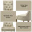 Ensemble de chaises d'appoint en tissu beige et en chêne récupéré Yotam (ensemble de 2)