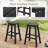 29'' Patio Bar Stool Set of 4 w/ Curved Seat & Footrests for Backyard Outdoor Black-1702864906-1702864903