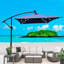 Parasol d'extérieur moderne à énergie solaire à DEL avec manivelle-119119960-97750703