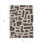 Tapis d'extérieur lavable abstrait brun et beige 10 pi x 14 pi