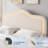 Full Size Upholstered LED Bed Frame with Adjustable Headboard and Footboard, Velvet Princess Platform Bedframe for Kids/Girls-1099483427-1099483424