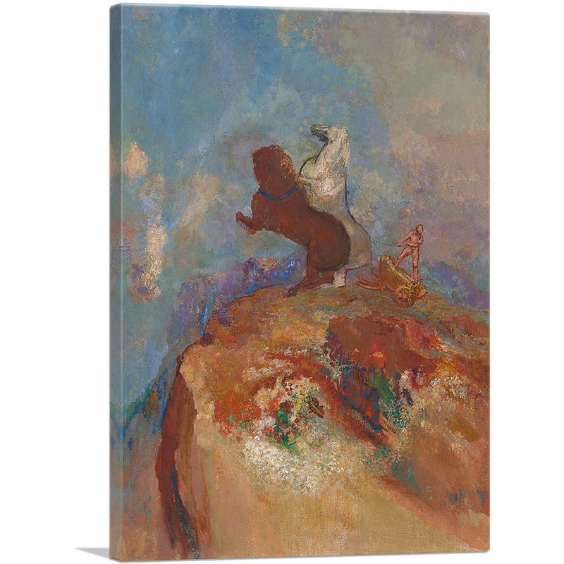 " Apollo " by Odilon Redon Painting Print, 40" H x 26" W x 1.5" D