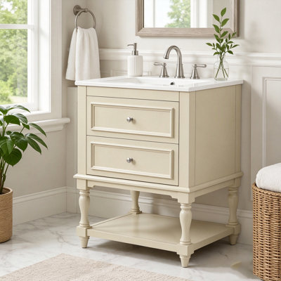 24'' Bathroom Vanity with Ceramic Sink