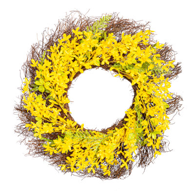 Faux Rattan 24'' Wreath