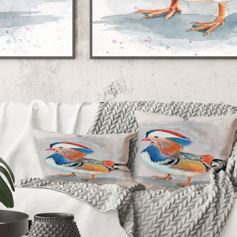 Coussin Mandarin coloré - imprimé traditionnel 1