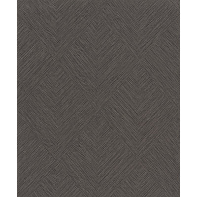 Hollis Charcoal Textured Diamond Wallpaper