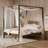Westford Solid Wood Canopy Bed With Headboard
