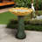 Cherysse Concrete / Cement Pedestal Birdbath