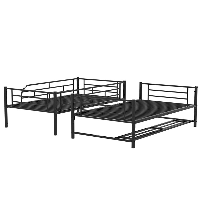Lit superposé standard Adiam Isabelle & Max ™, Lit superposé simple sur simple, Noir