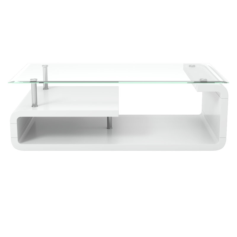 Dharamvir Glass Top Single Coffee Table